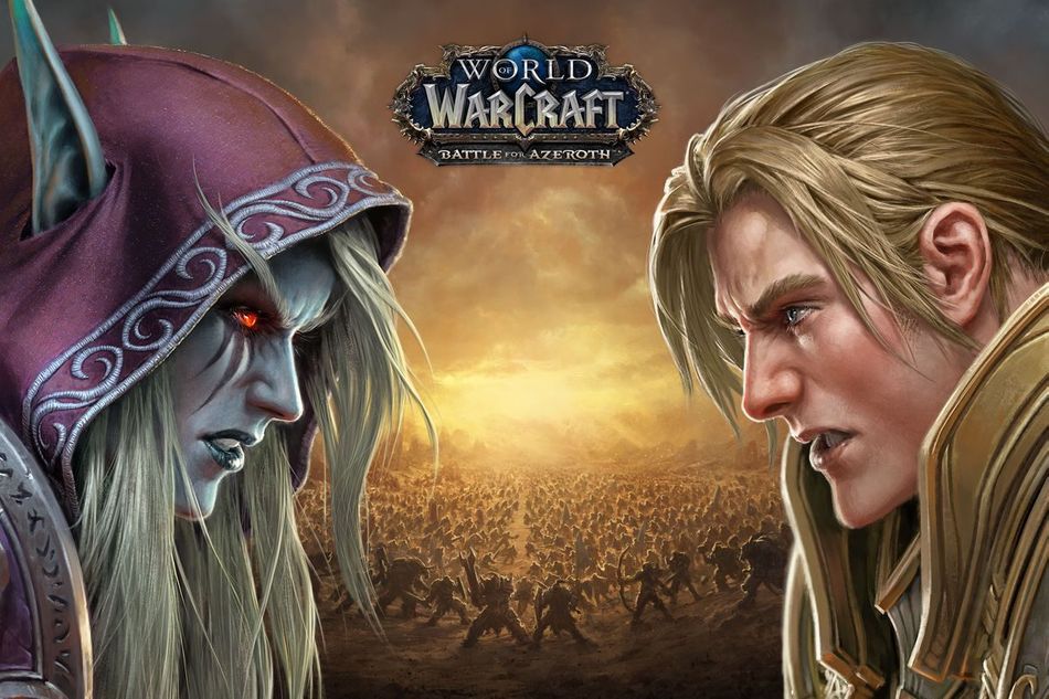 Sylvanas Windrunner and Anduin Wrynn are looking angrily at each other.