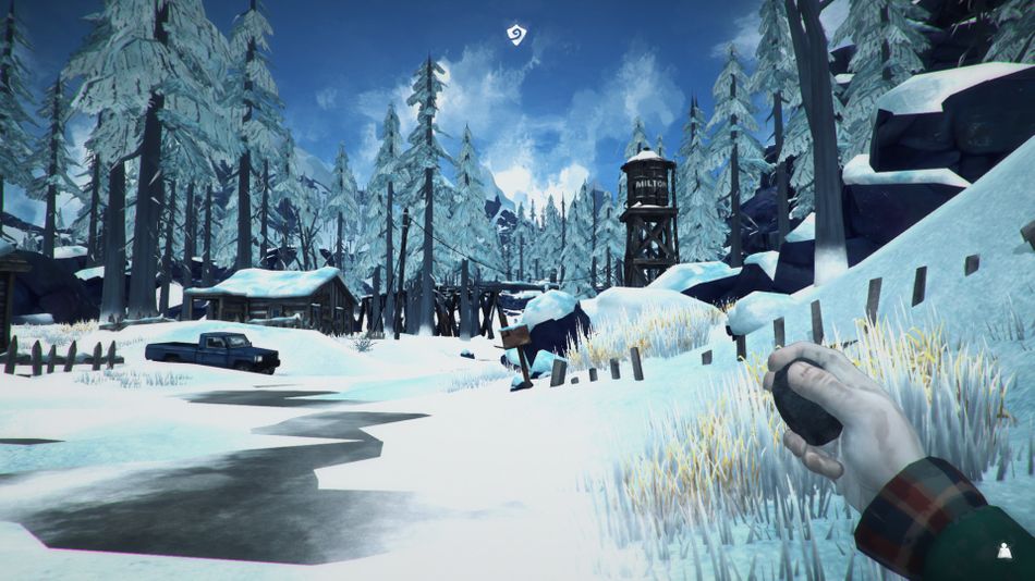 The Long Dark screenshot showing snowy landscape