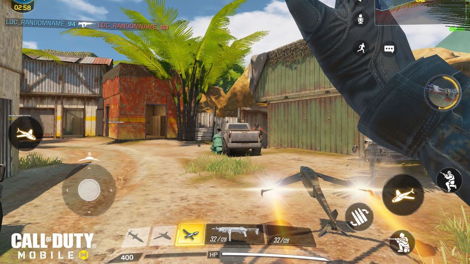 Call of Duty Mobile player on Firing Range map