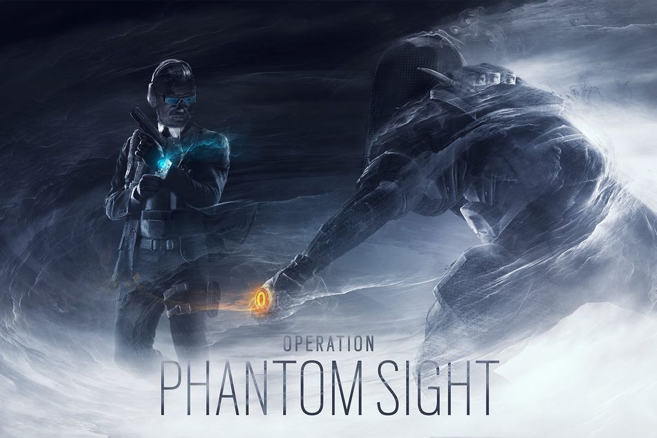 r6 siege artwork showing two operators in black uniforms