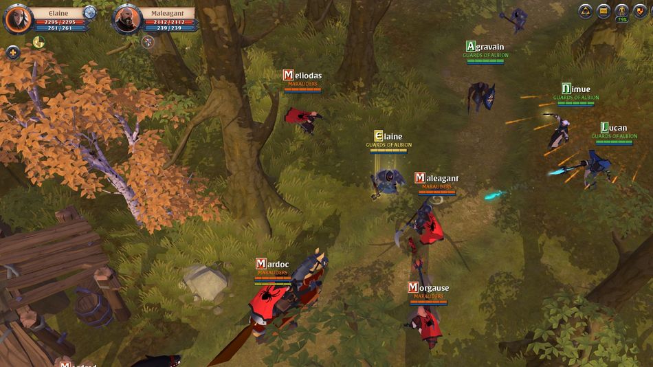 Albion Online PvP battle