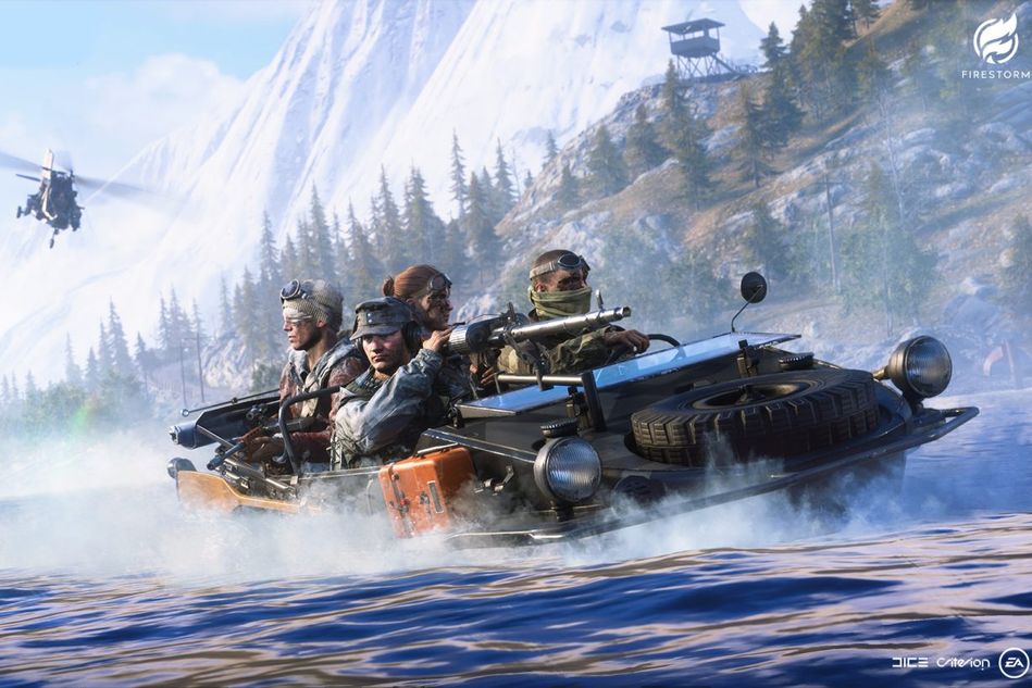 picture showing four guys in a boat