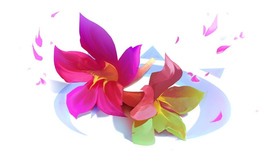 Teaser image for a new champion in League of Legends
