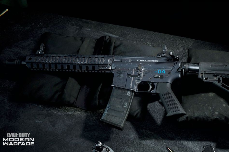 modern warfare artwork showing a gun