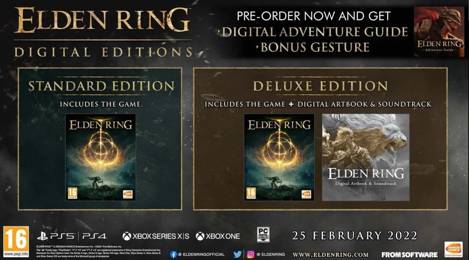 Elden Ring - Standard and Deluxe Edition