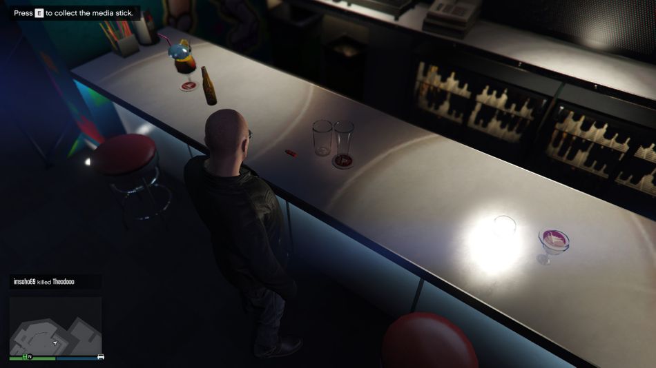 GTA Online - Arcade USB is located on the side without the barista
