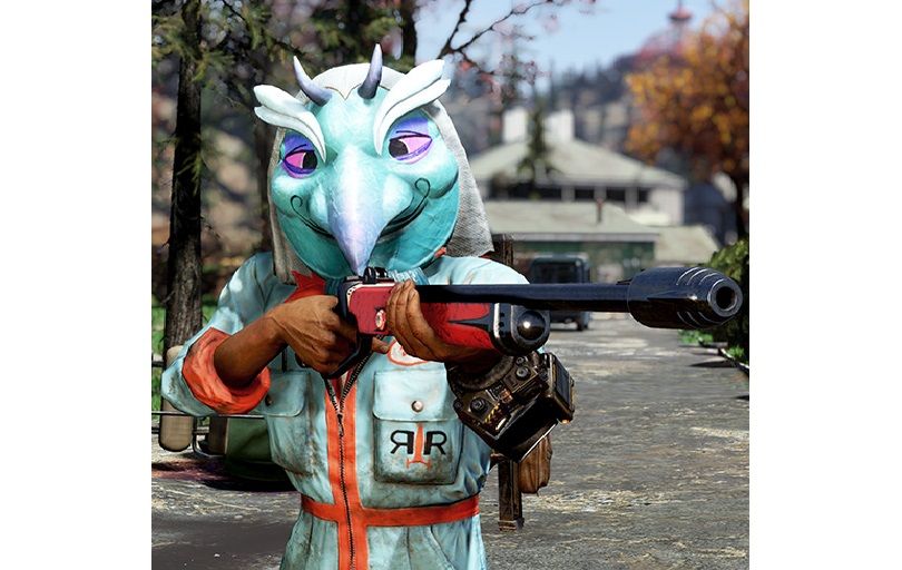 Fallout 76 - Blue Crazy Guy Fasnacht Mask