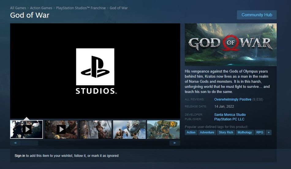 God of War on Steam