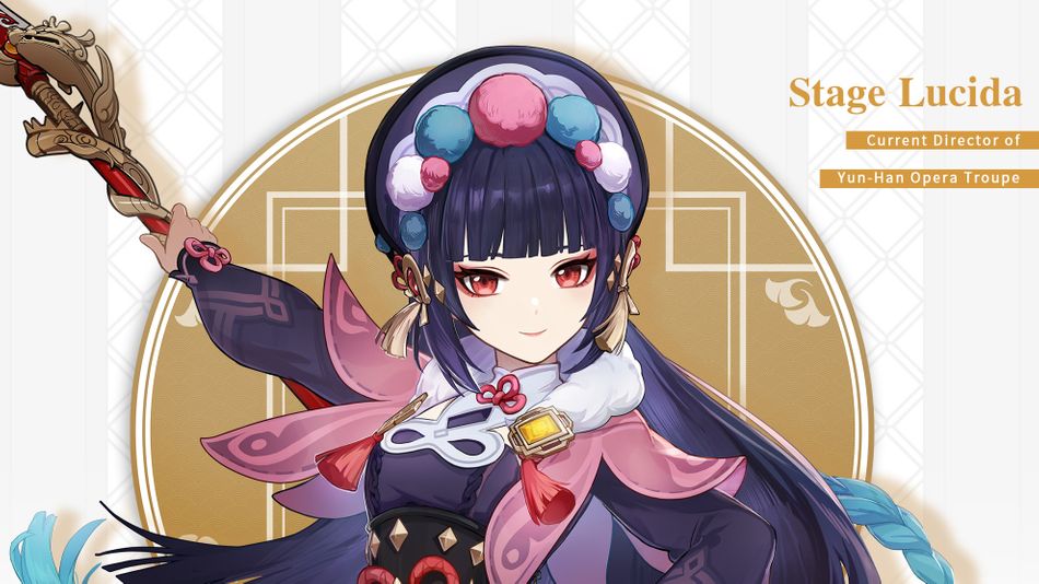 Official art for Genshin Impact character Yun Jin