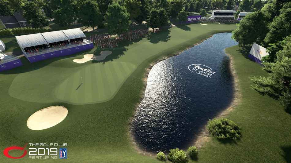 The Golf Club 2019 hole, overhead shot