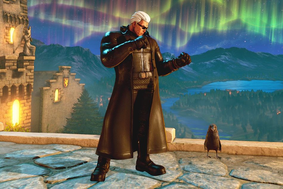 Picture of Urien in Albert Wesker costume in Street Fighter V