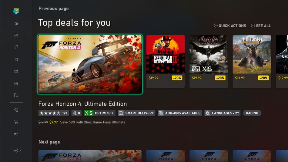Xbox Store screenshot showing Batman Arkham Knight with X|S badge