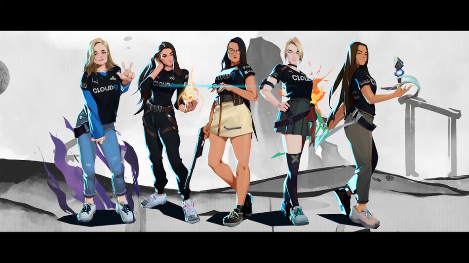 VALORANT eSports team called Cloud9 White, which is consisted of all-female members
