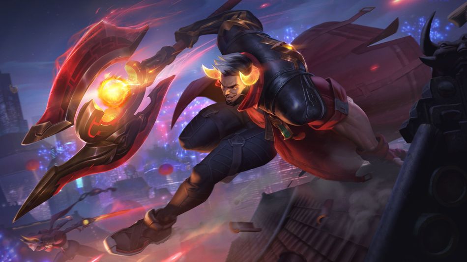 League of Legends champion Darius splash art