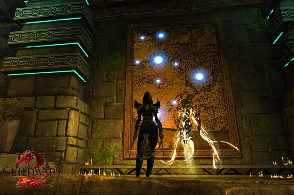 Picture of a player character looking at an Exalted map