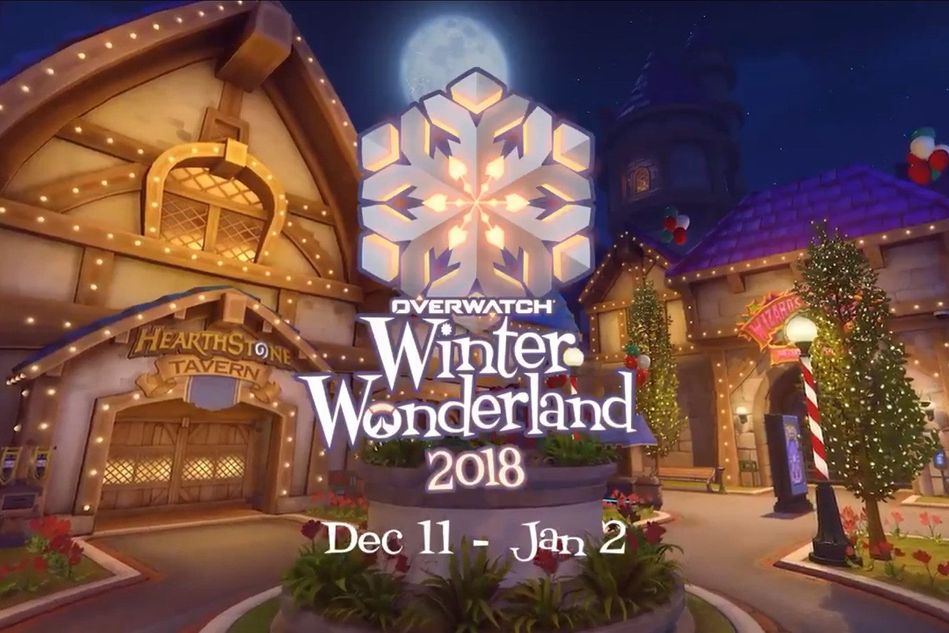Picture of the Overwatch Winter Wonderland in-game event