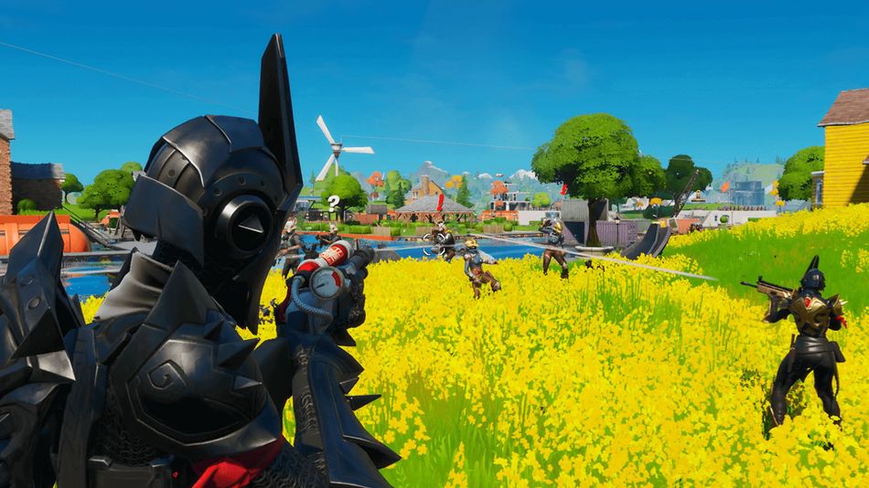 Fortnite characters fighting