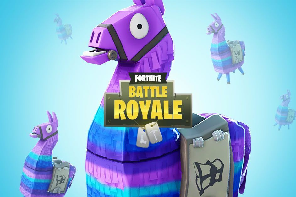 A Llama shaped pinata from the popular game Fortnite 