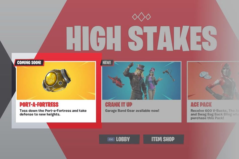 Epic's announcement of Fortnite's Port-a-Fortress