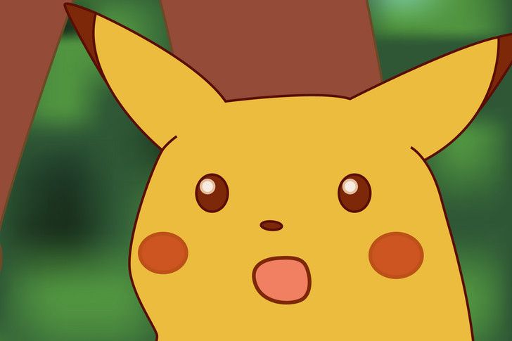 High resolution image of Surprised Pikachu