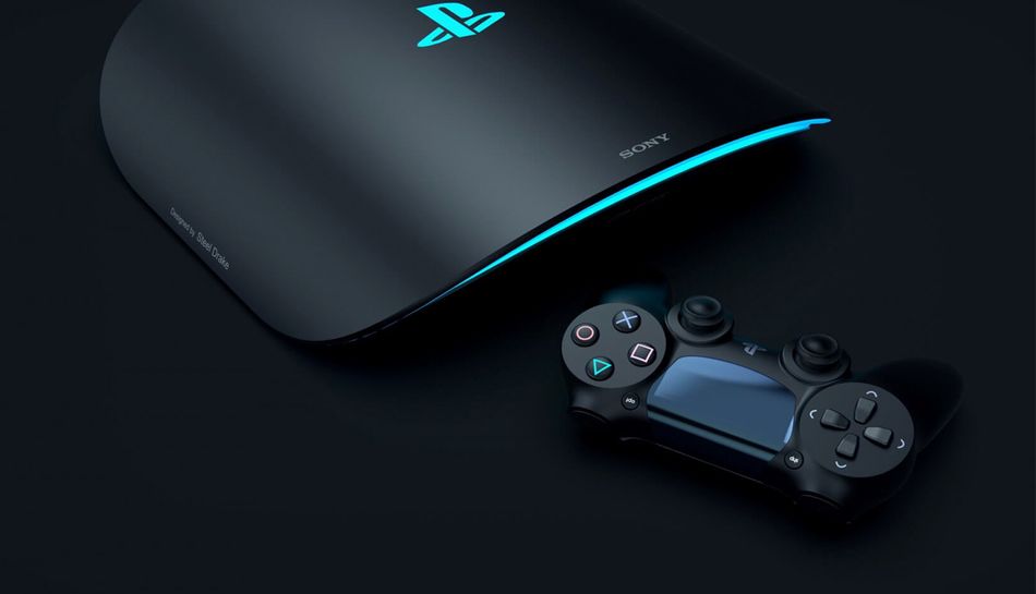 artwork showing PS5 concept design