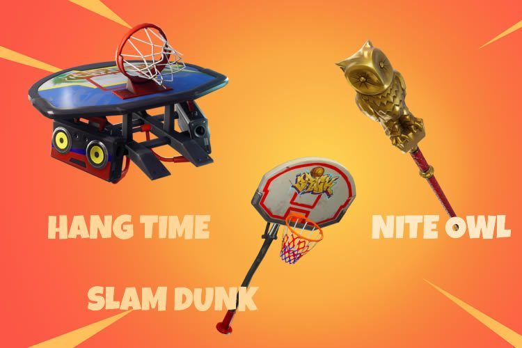 Data mined glider and two pickaxes from Fortnite: Battle Royale