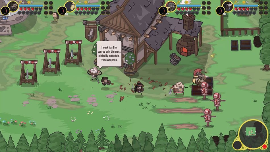 Village as depicted in Conan Chop Chop