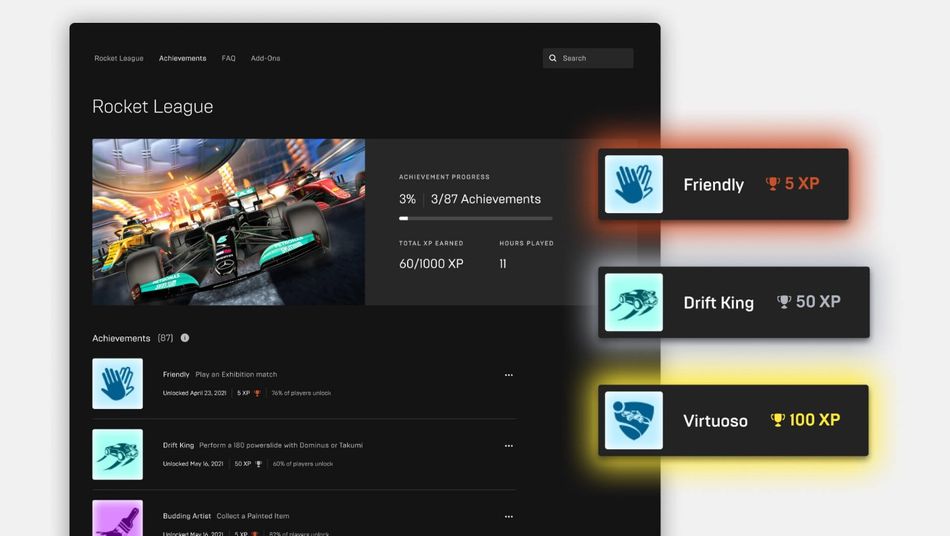 Epic Games Store Achievements 