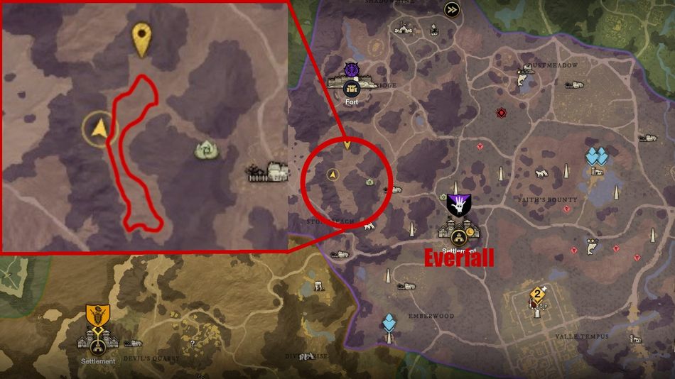 New World - Stonereach Pass has a lot of iron in it