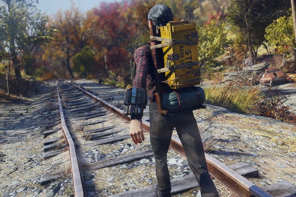 Picture of a Vault Dweller in Bethesda's Fallout 76