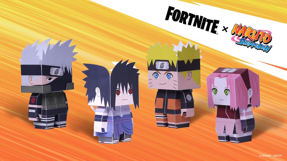 Fortnite x Naruto - Team 7 Papercraft