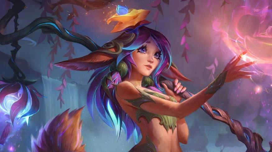 League of Legends Lilia splash art