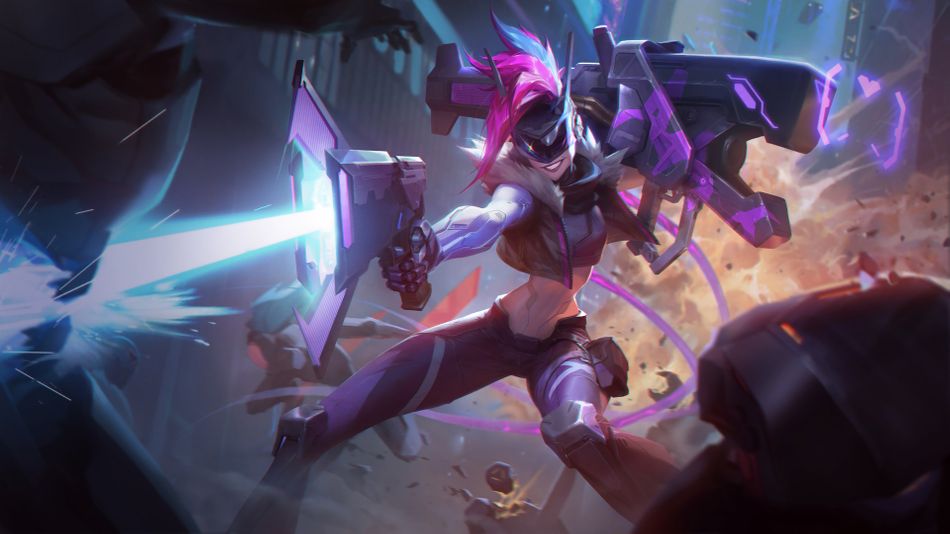 League of Legends champion Jinx - PROJECT Jinx splash art