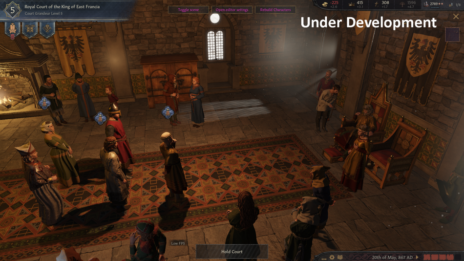 All Court models are still under development and prone to change