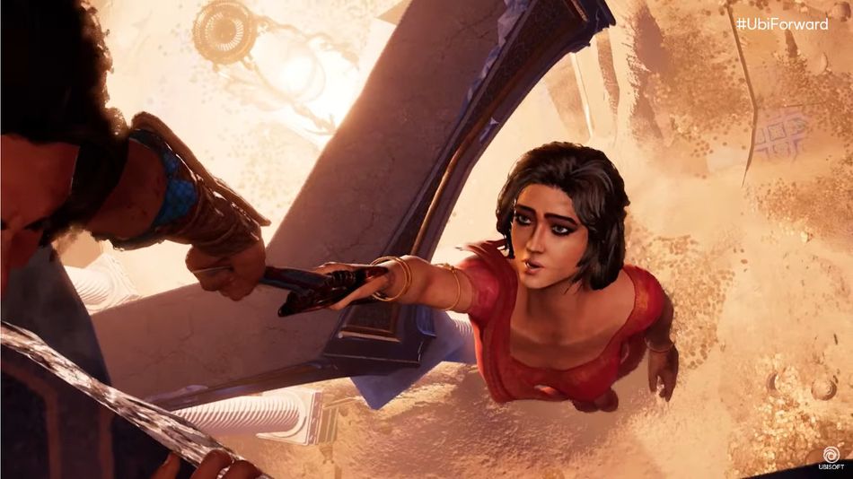 Prince of Persia: The Sands of Time remake screenshot showing a female character