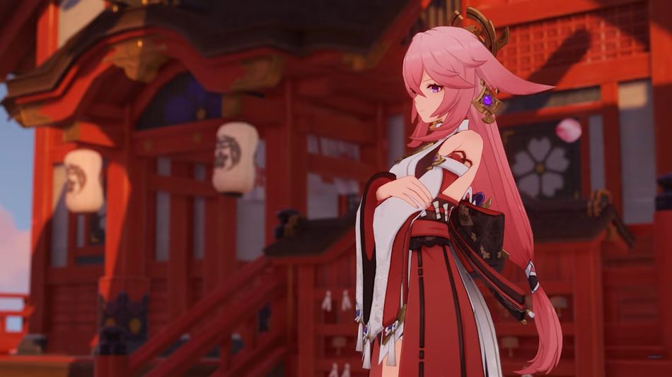 Genshin Impact character Yae Miko