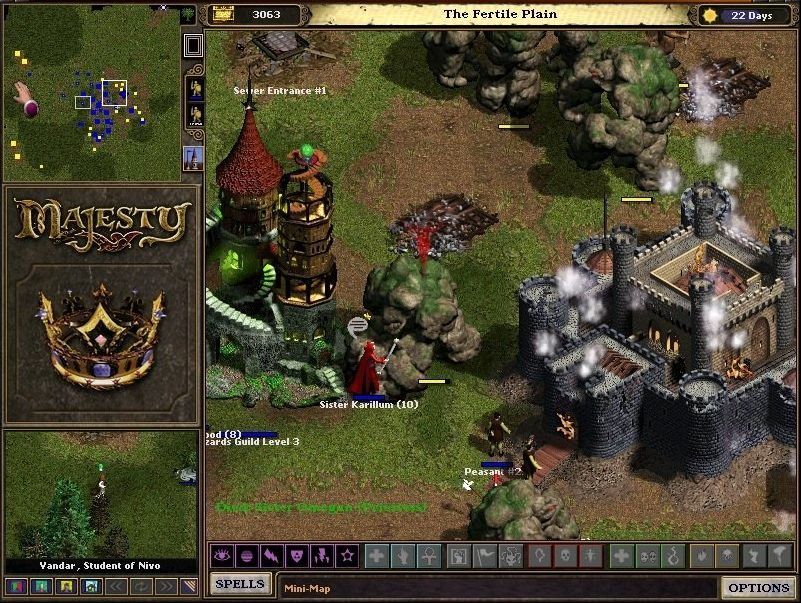 Majesty - As comfy as it may be, an unattended fireplace may lead to a burning castle.