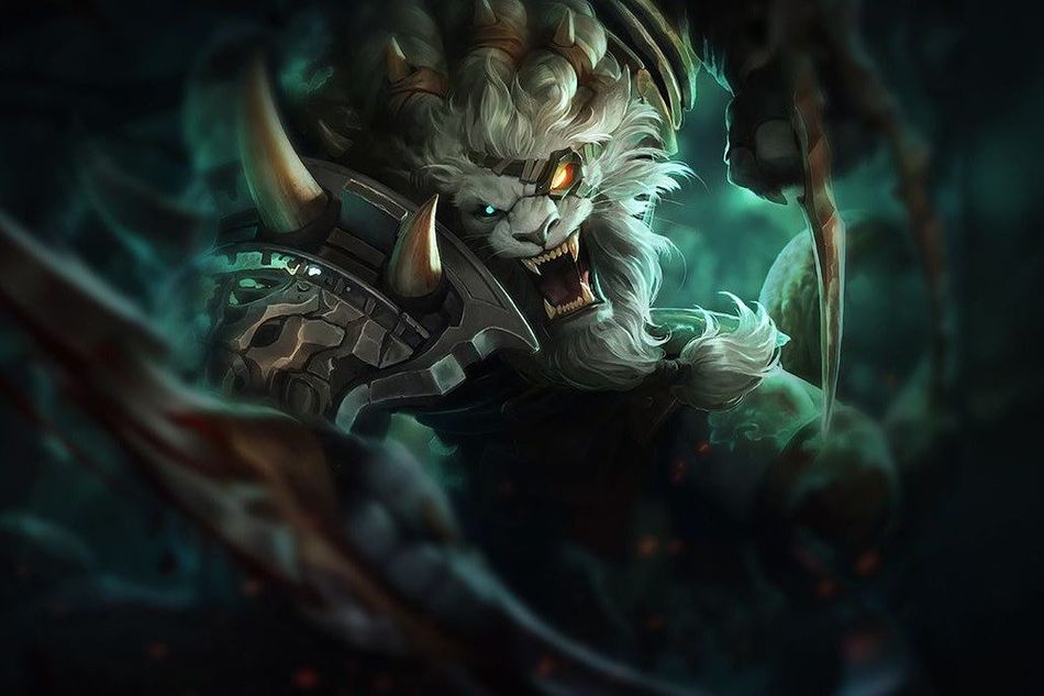 Picture of Rengar, a high burst champion in League of Legends