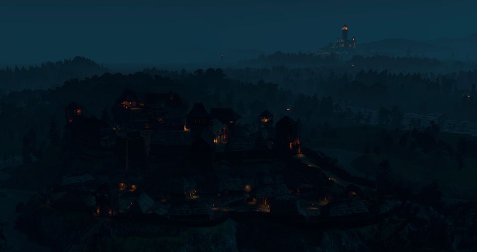 The Witcher 3 screenshot showing True Fires mod