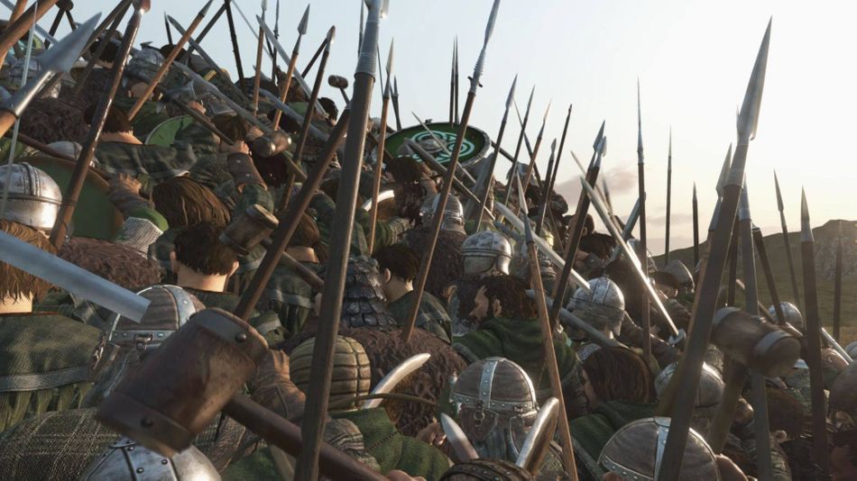 Armies clashing in Mount & Blade 2: Bannerlord