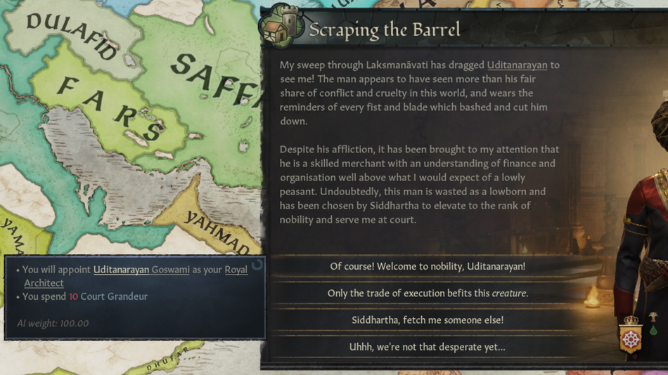 CK3 - Scraping the Barrel event