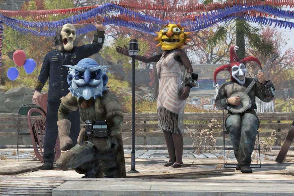 picture showing characters wearing masks