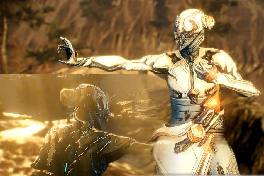 Baruuk, Warframe's new frame in a kung fu pose