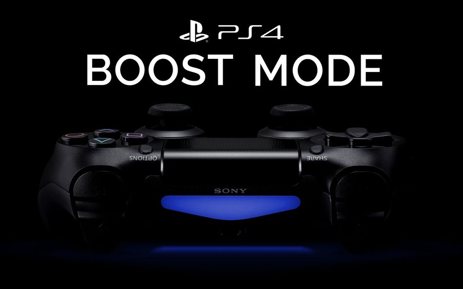 PS4 joystick with a boost mode title written above.