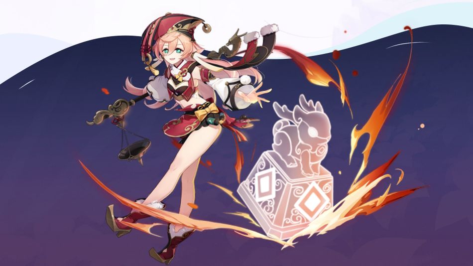 Genshin Impact character Yanfei - splash art