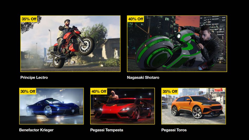 GTA Online, 7 to 13 May, vehicle discounts