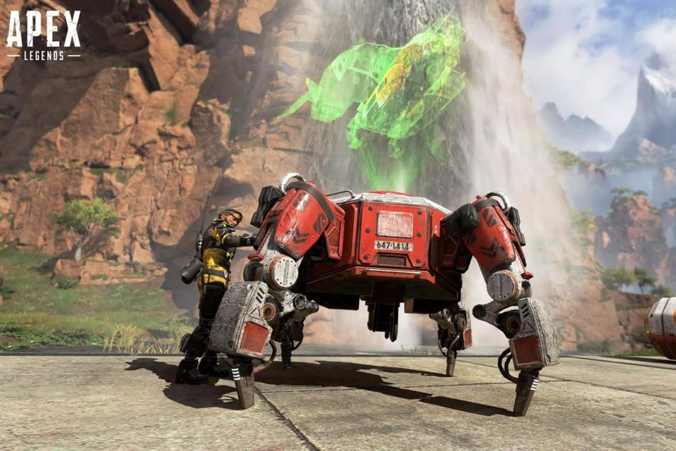 A robotic respawn device from Apex Legends 