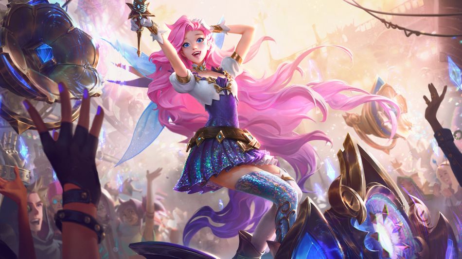 League of Legends Seraphine splash art