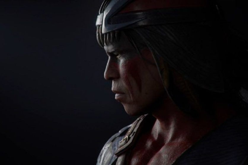 artwork showing nightwolf in mortal kombat 11