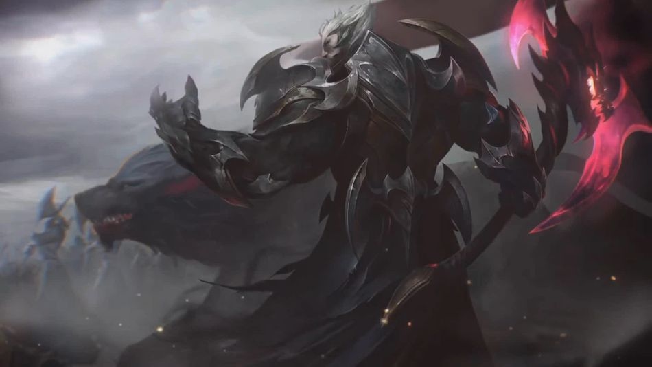 League of legends champion Darius, God-king skin splash
